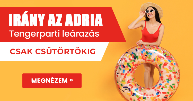Irány az Adria! Óriási akciók a Szallasguru.hu-n!